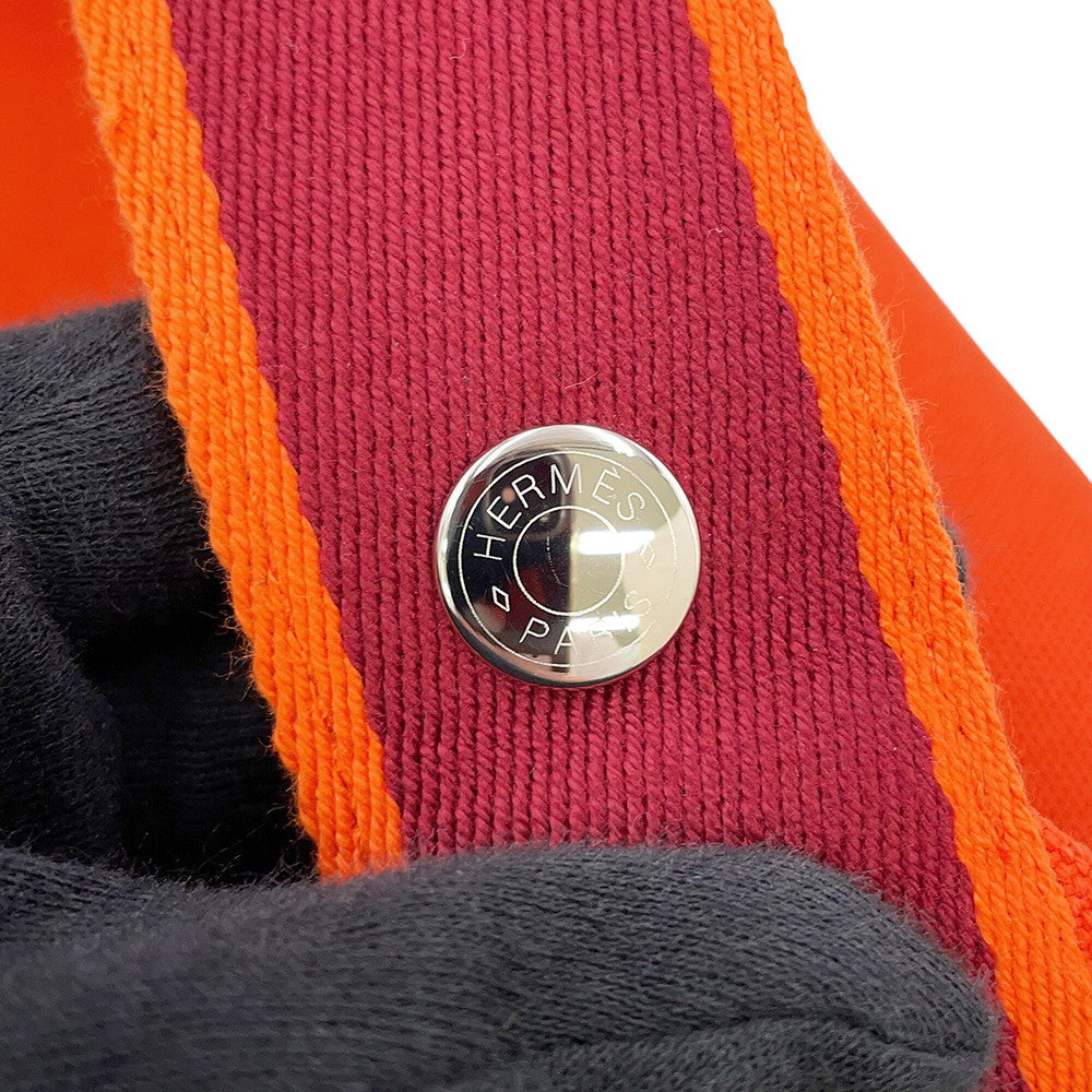 HERMES Brid a Black Orange・Feu Canvas Size PM