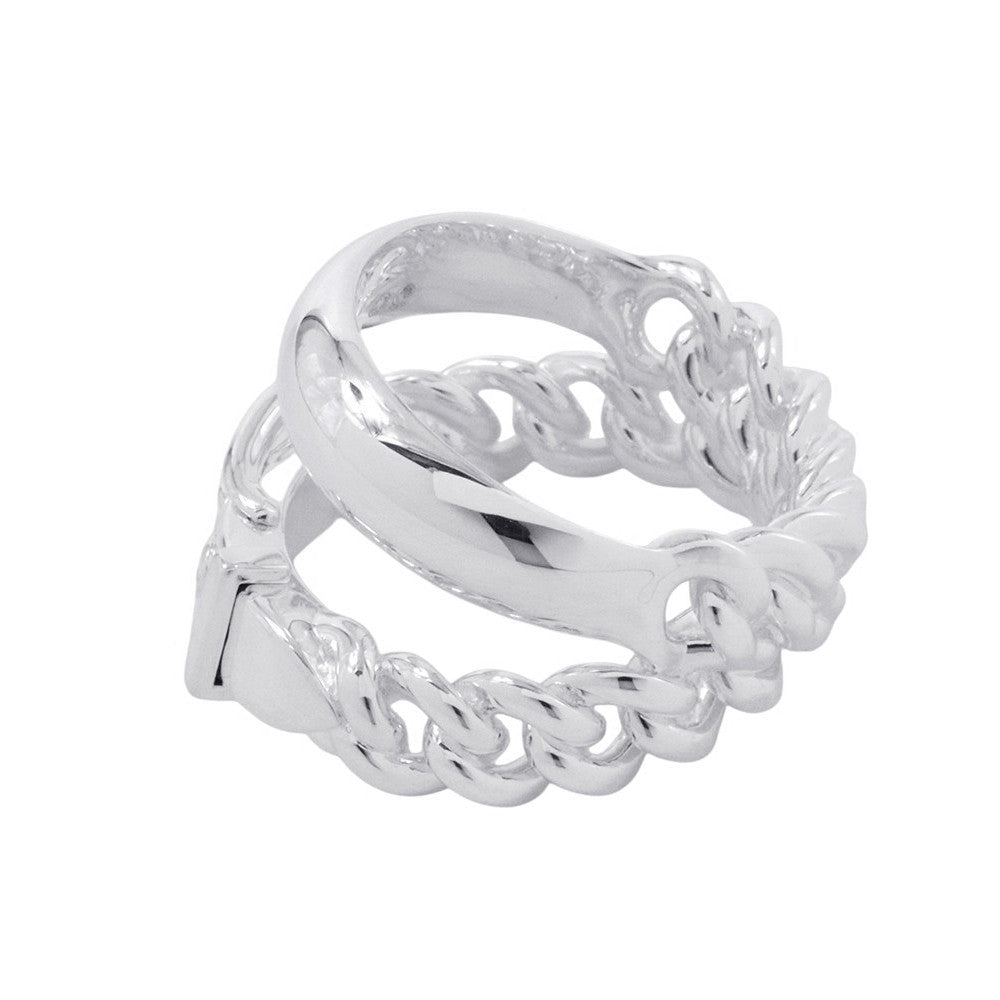 HERMES BoucleSellier Inflexible Ring Size 55/#15 SV925