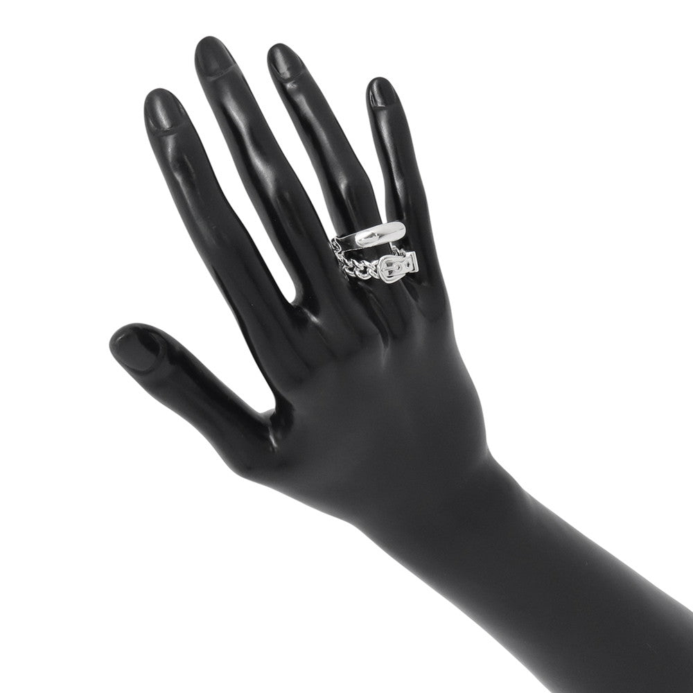 HERMES BoucleSellier Inflexible Ring Size 55/#15 SV925
