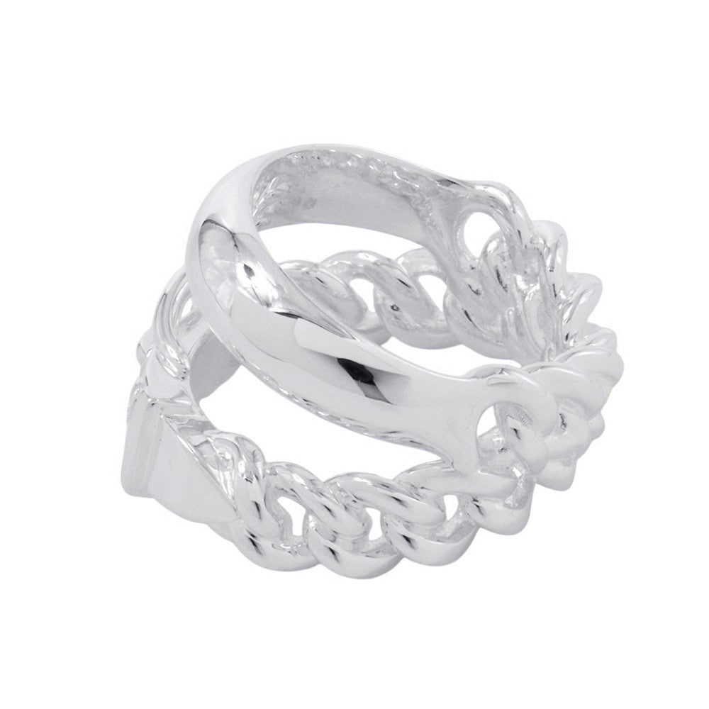 HERMES BoucleSellier Inflexible Ring Size 53/#13 SV925