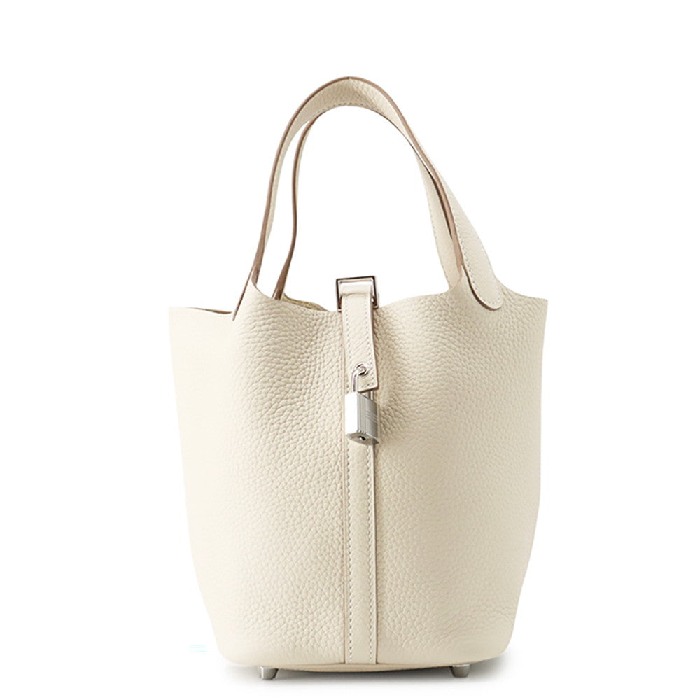 HERMES Picotin Lock Craie Taurillon Clemence Size PM