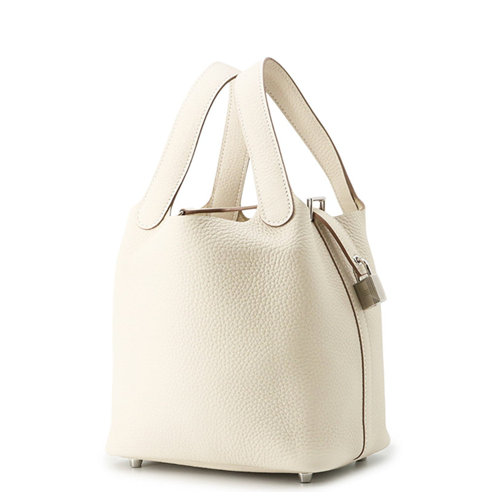 HERMES Picotin Lock Craie Taurillon Clemence Size PM