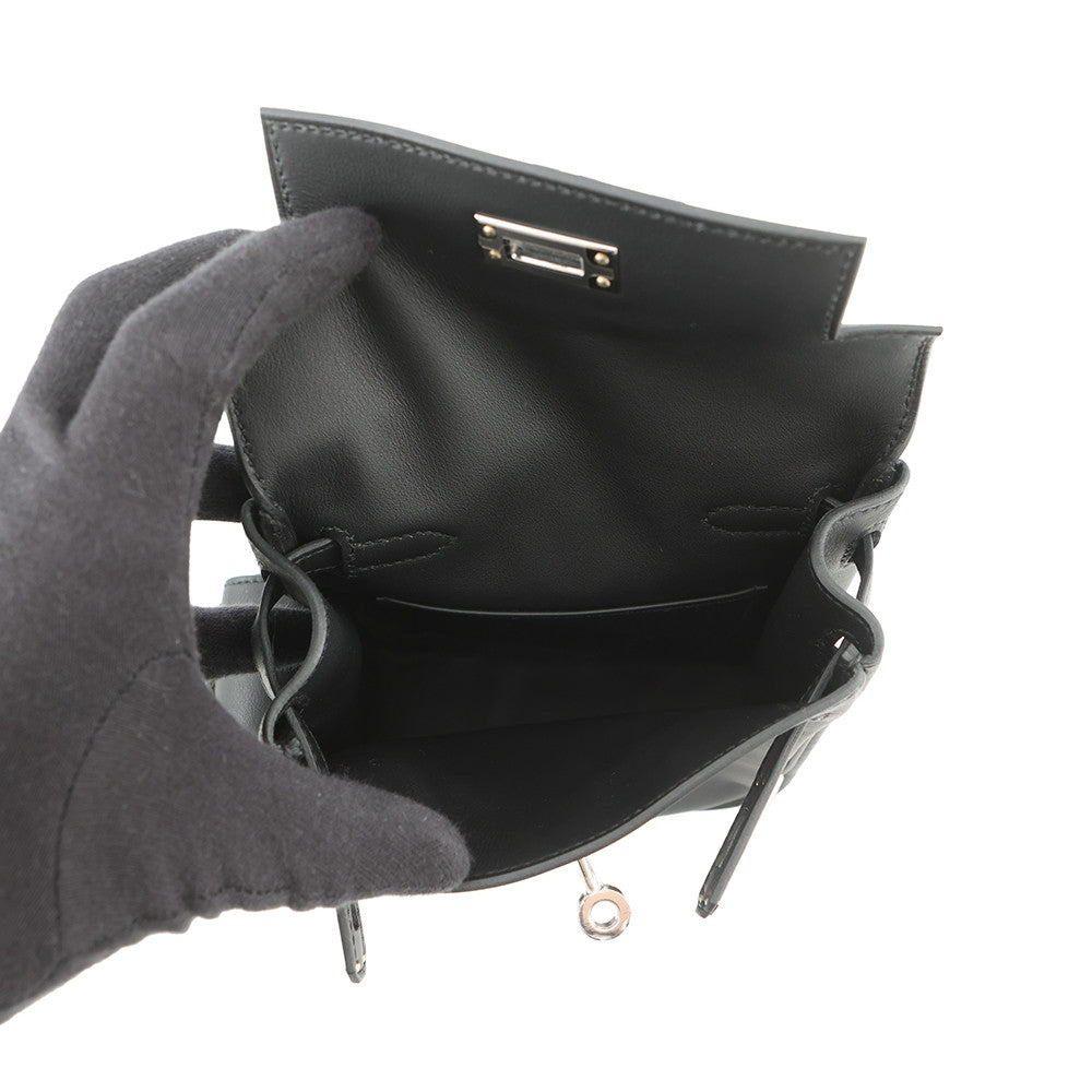 HERMES Kelly Jump Black Swift Leather