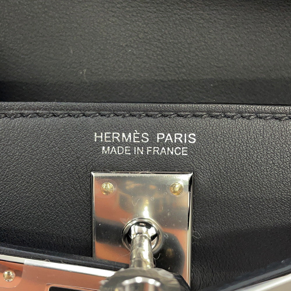 HERMES Kelly Jump Black Swift Leather