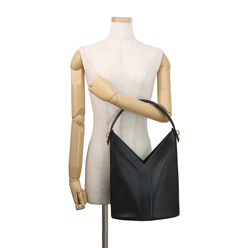 SAINT LAURENT PARIS Y Top Handle Bucket Bag Black840891AAEZC1000 Leather