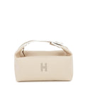 HERMES Brid a Black Natural Canvas Size PM