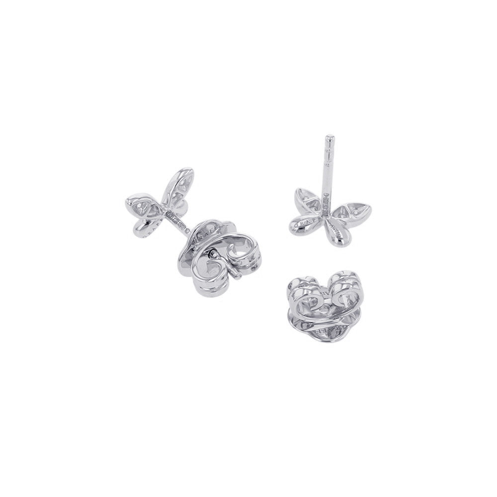 GRAFF Pave Butterfly Diamond Petit Stud EarringsRGE1563 18K White Gold
