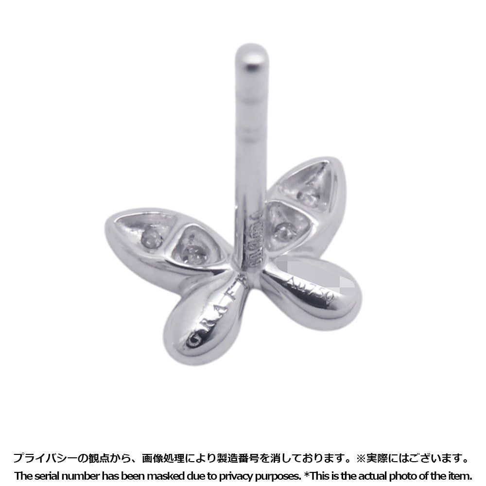 GRAFF Pave Butterfly Diamond Petit Stud EarringsRGE1563 18K White Gold