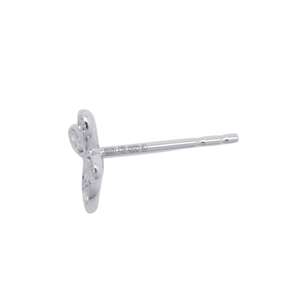 GRAFF Pave Butterfly Diamond Petit Stud EarringsRGE1563 18K White Gold