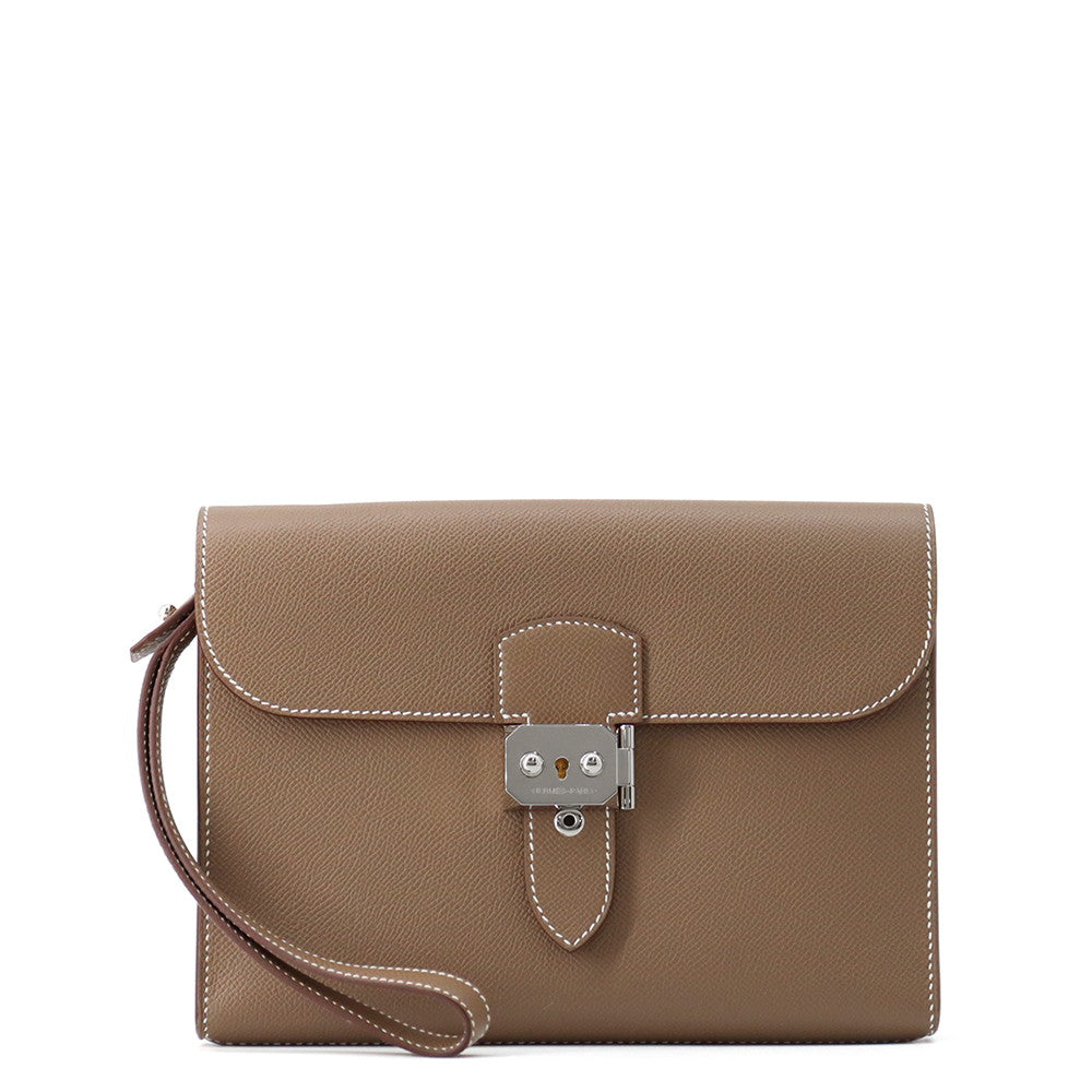 HERMES Sac Adepesh Etoupe Epsom Size 24