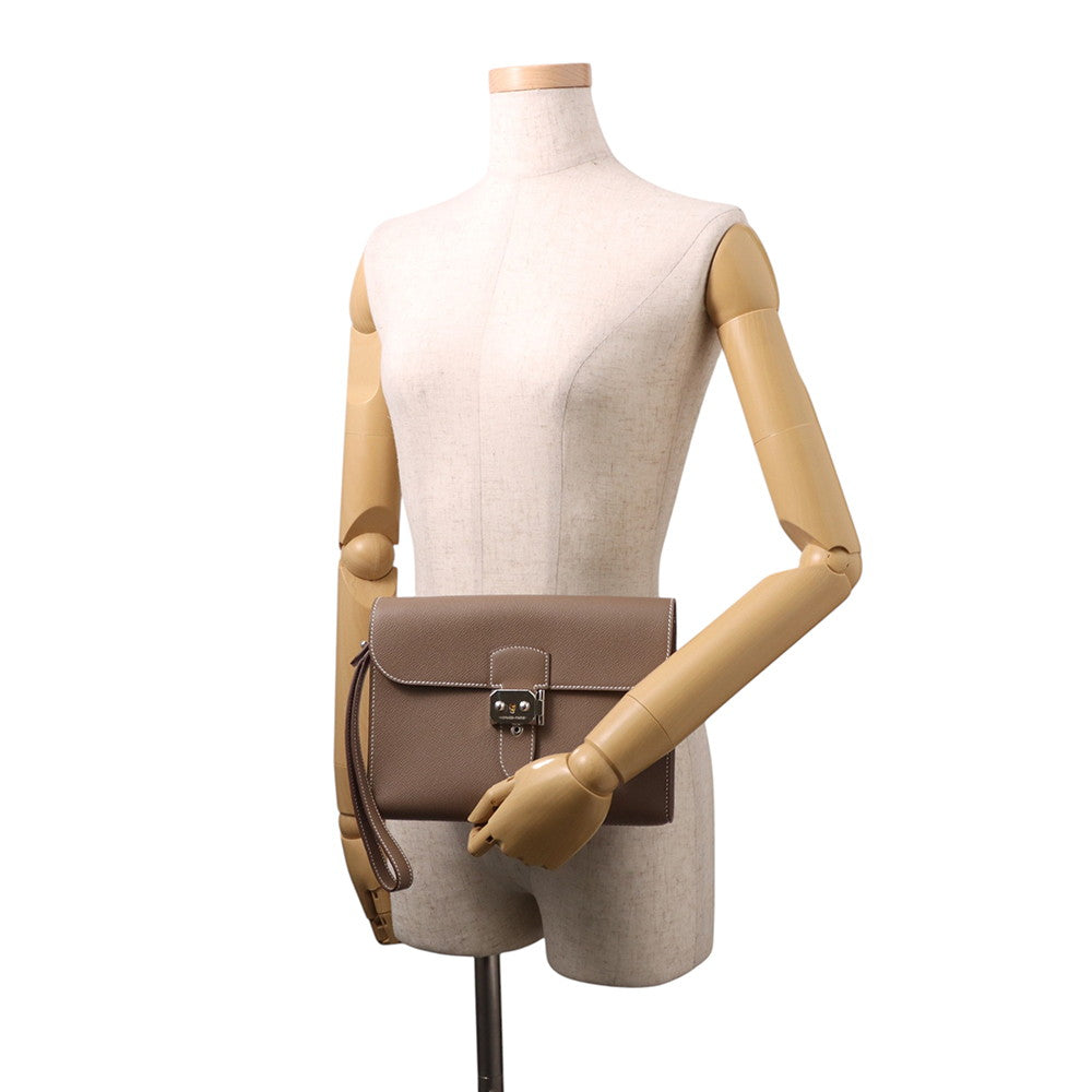 HERMES Sac Adepesh Etoupe Epsom Size 24