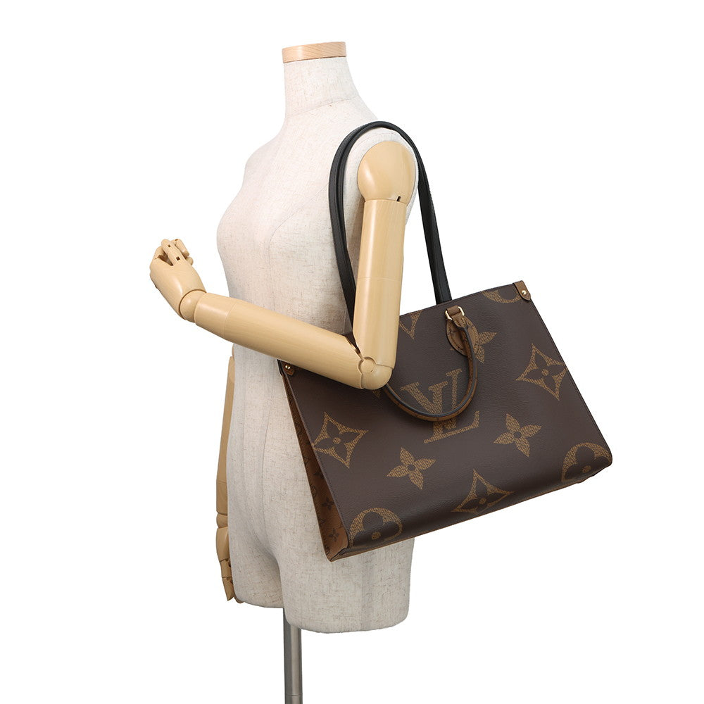 LOUIS VUITTON Onthego RedM45321 Monogram Monogram Reverse Canvas Monogram Giant Size MM