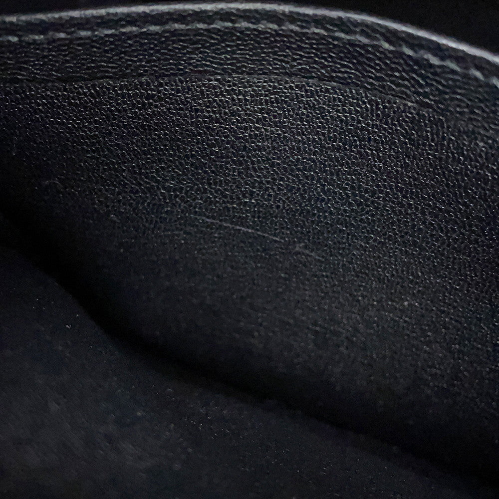 HERMES Kelly Sellier Black Epsom Size 25