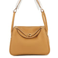 HERMES Lindy Natural Sable Taurillon Clemence Size 26
