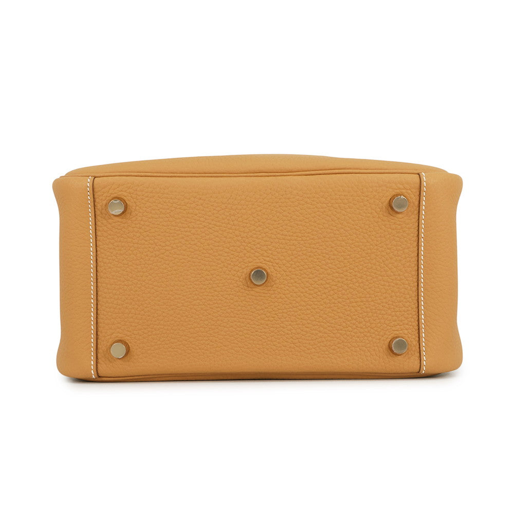HERMES Lindy Natural Sable Taurillon Clemence Size 26