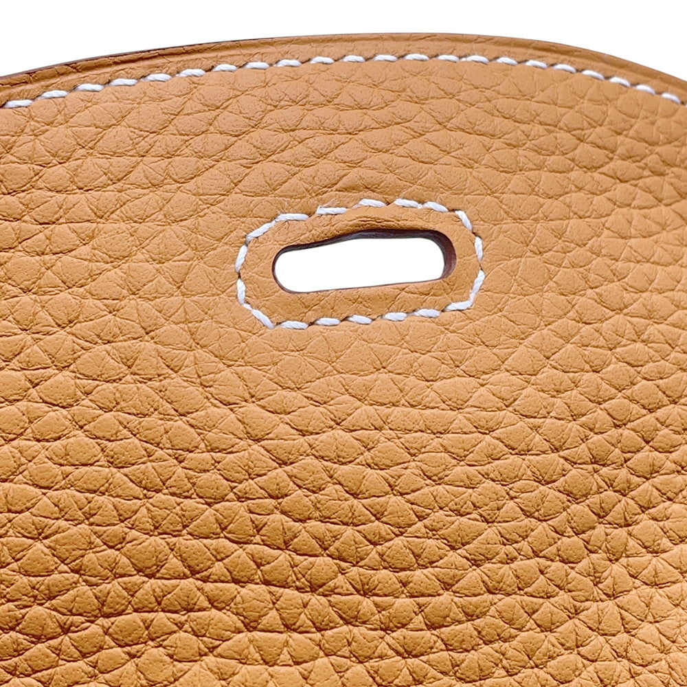 HERMES Lindy Natural Sable Taurillon Clemence Size 26
