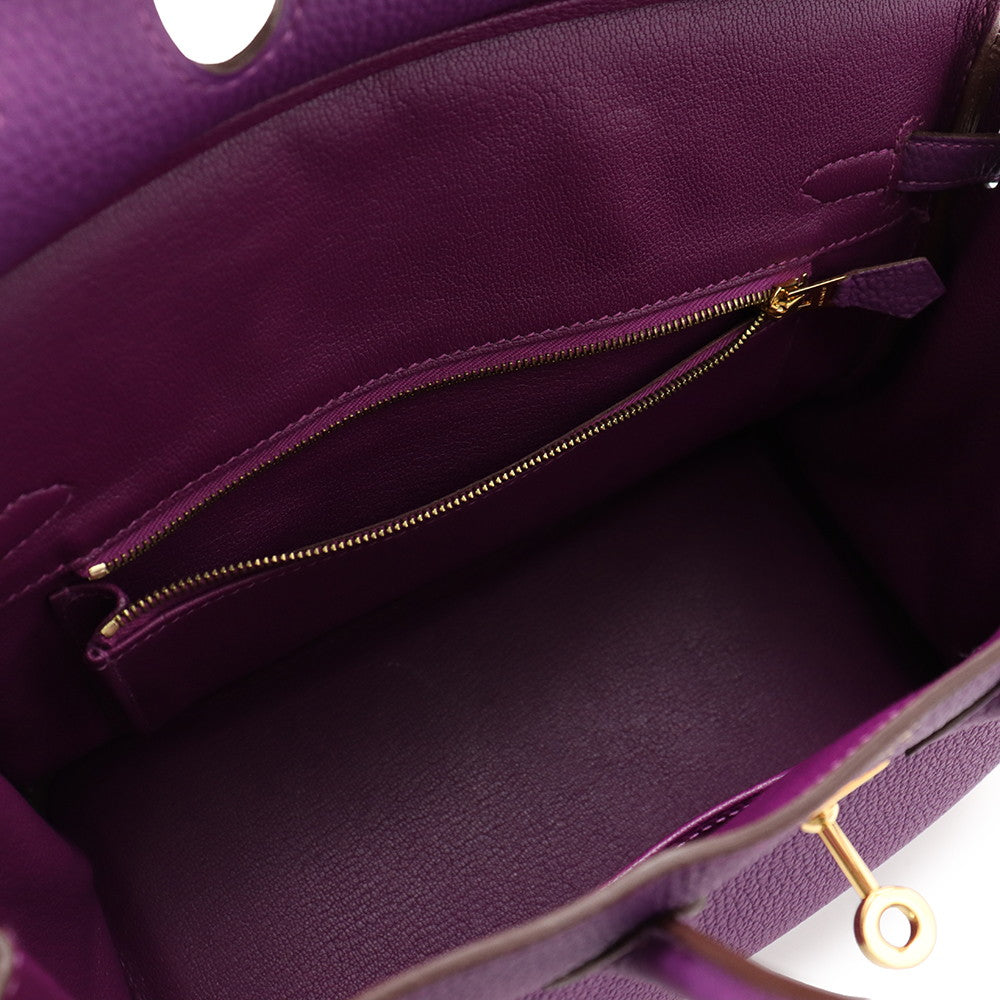 HERMES Birkin Anemone Togo Leather Size 25