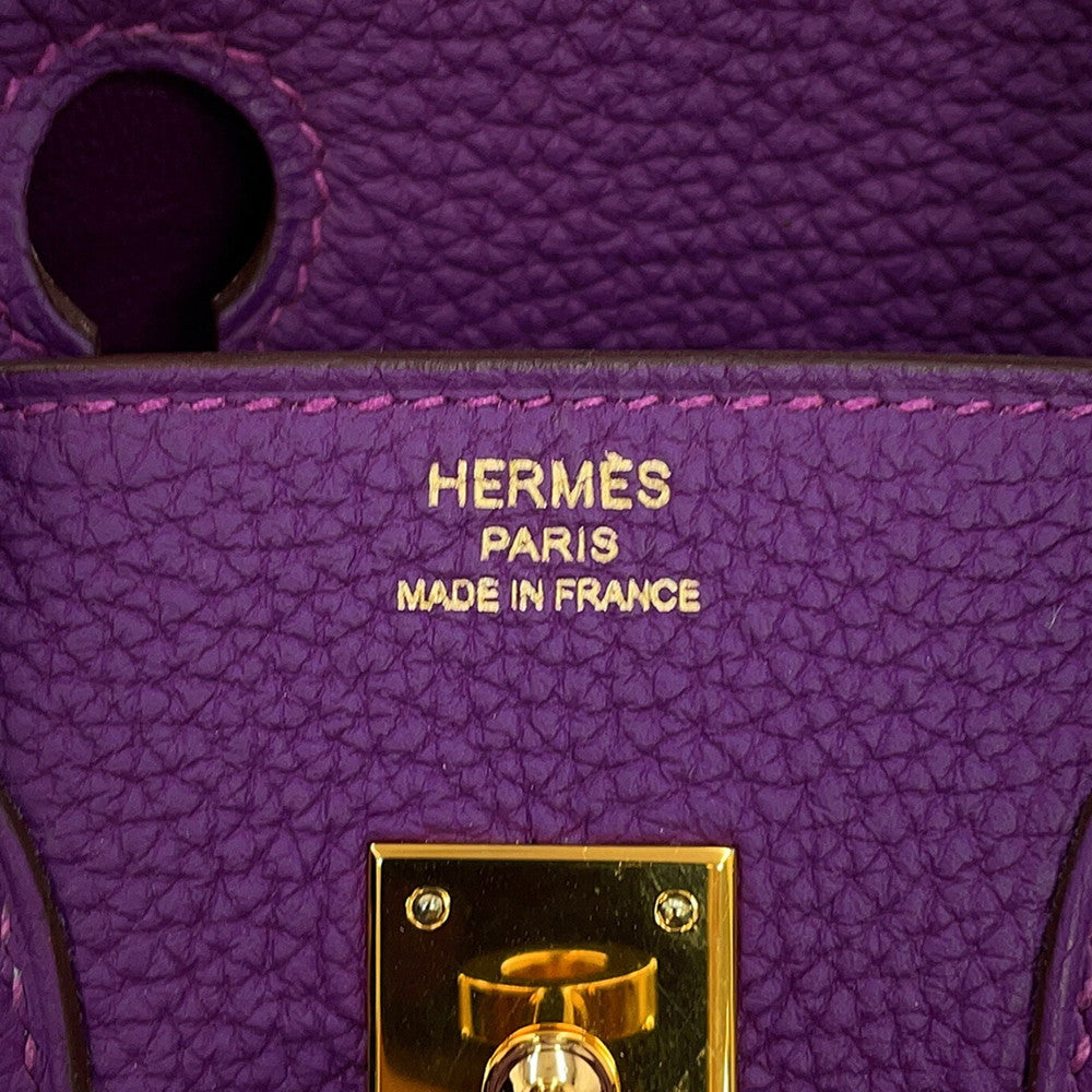 HERMES Birkin Anemone Togo Leather Size 25