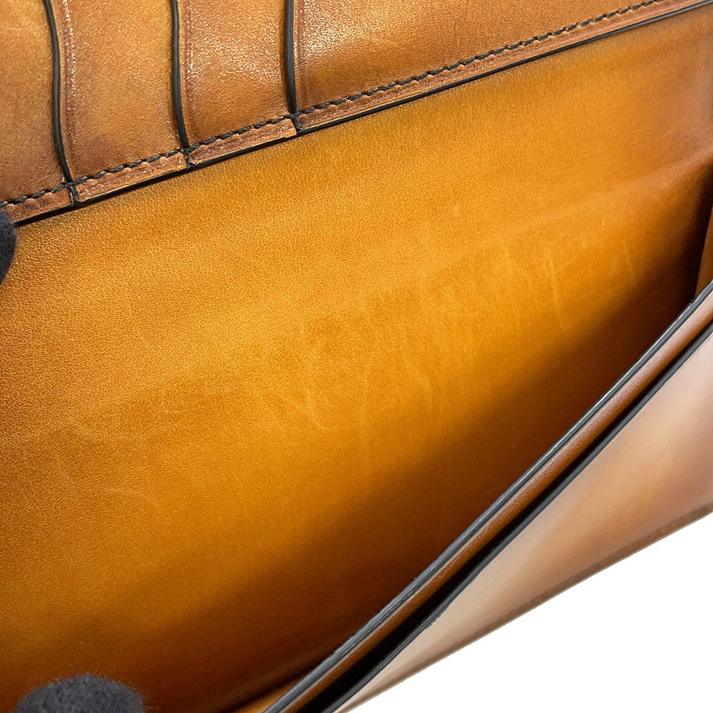 Berluti Sequoia Long Wallet Blue Flash Leather