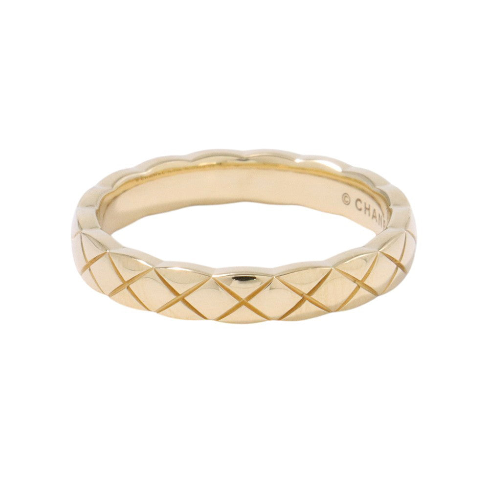 CHANEL Coco Crush Collection Ring Size 50/#10 MiniJ11794 18K Yellow Gold