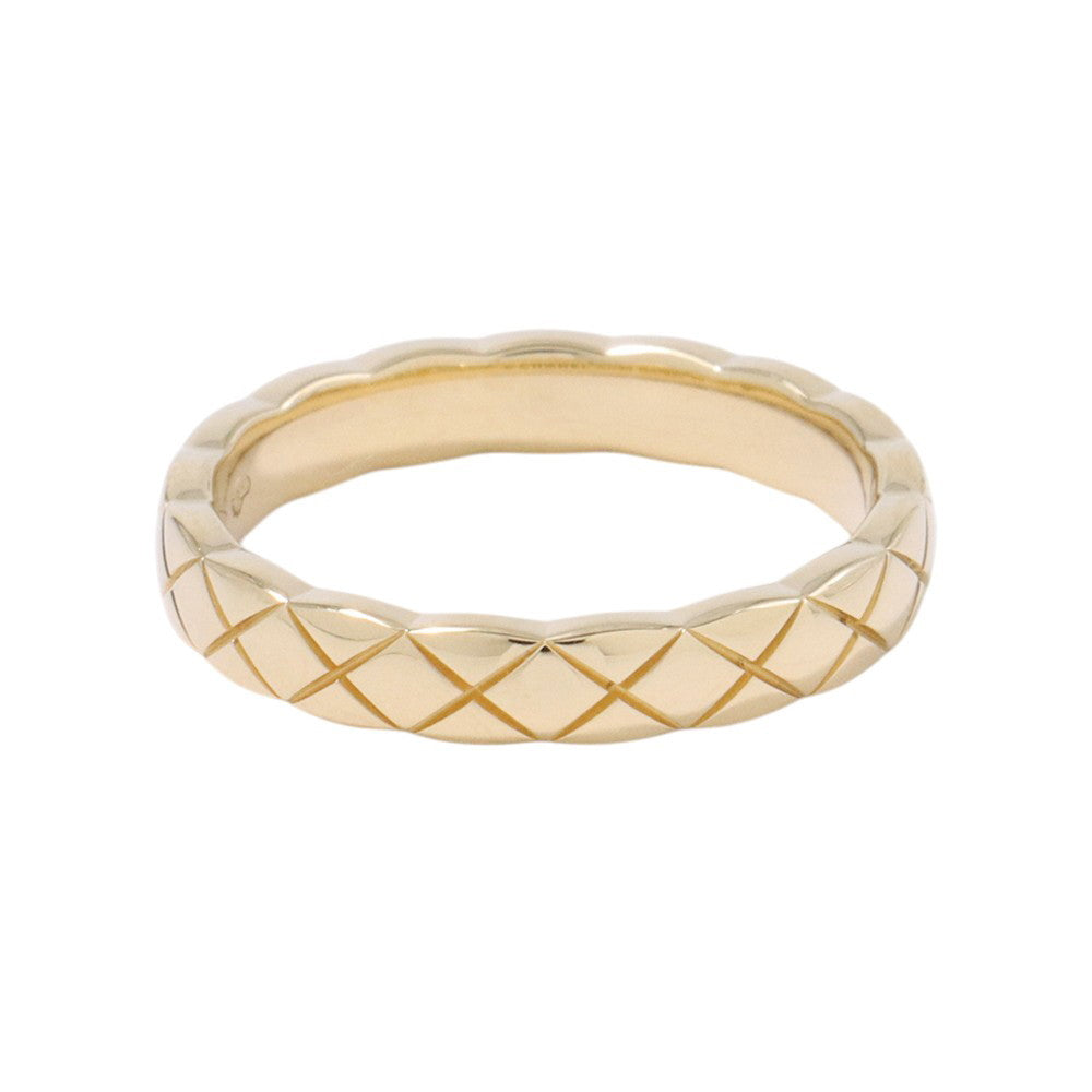 CHANEL Coco Crush Collection Ring Size 50/#10 MiniJ11794 18K Yellow Gold