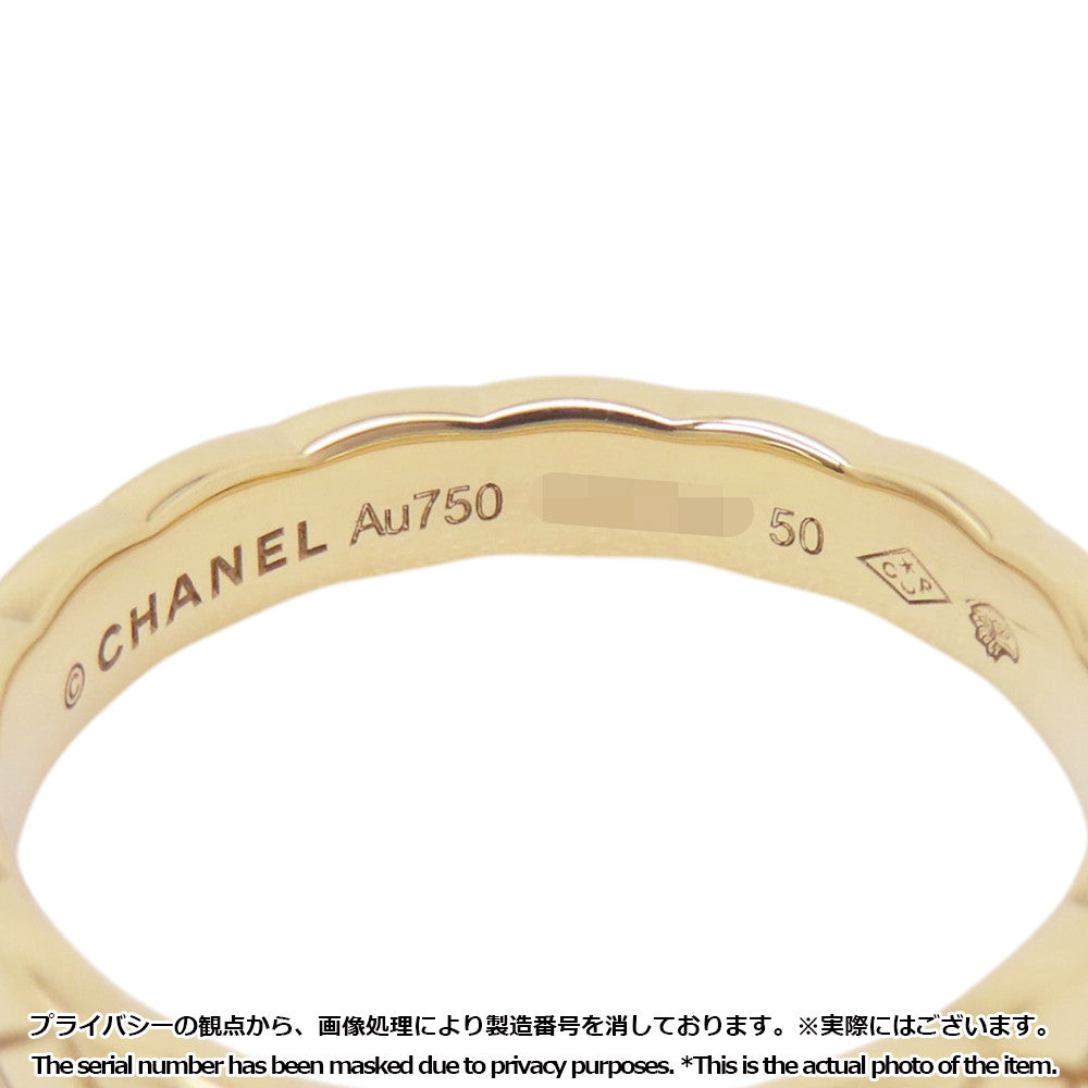 CHANEL Coco Crush Collection Ring Size 50/#10 MiniJ11794 18K Yellow Gold