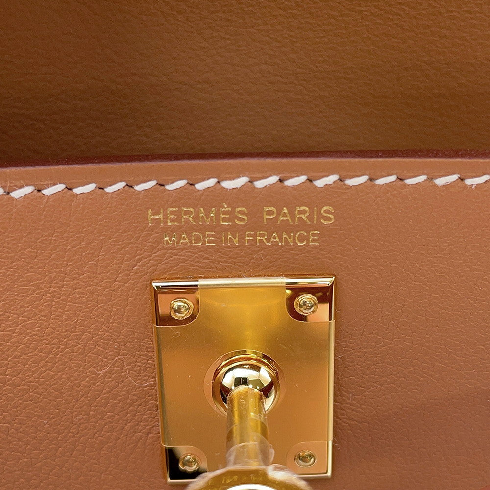 HERMES Kelly Jump Gold Swift Leather