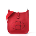 HERMES Evelyne Long Rouge Ladue Taurillon Clemence Size TPM