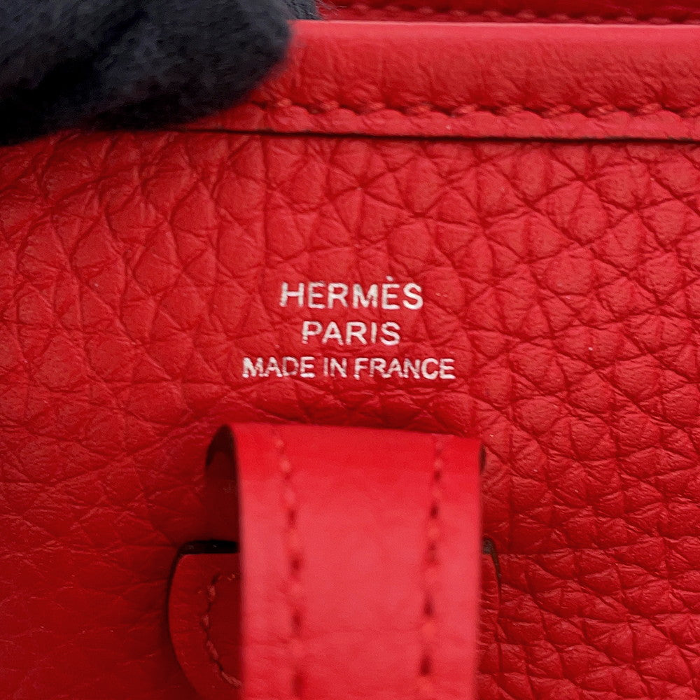 HERMES Evelyne Long Rouge Ladue Taurillon Clemence Size TPM