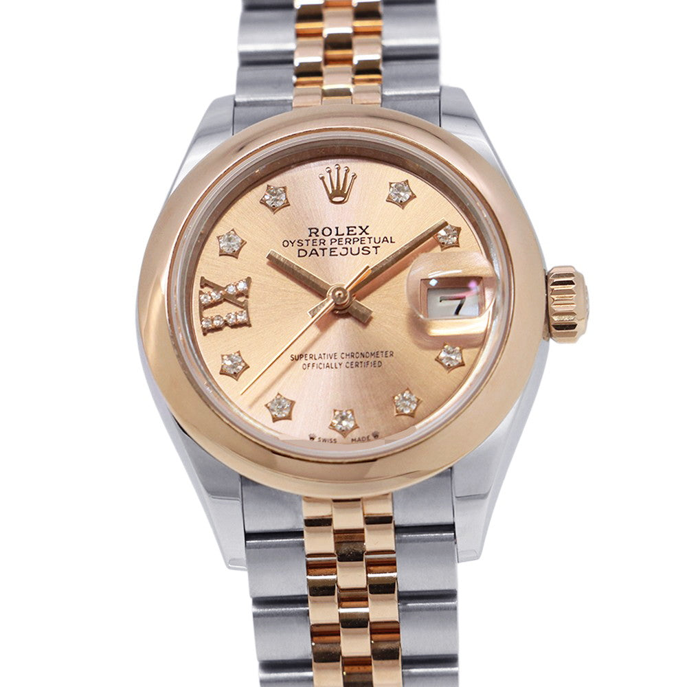 ROLEX Lady-Datejust W28mm Stainless Steel K18PG Rose Dial279161G