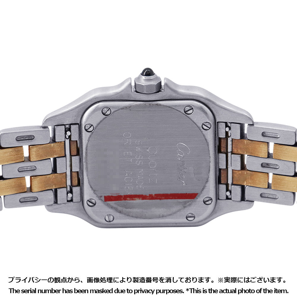 CARTIER PANTHERE SM 2 Row H30mm×W22mm Stainless Steel K18YG Ivory DialW25029B6