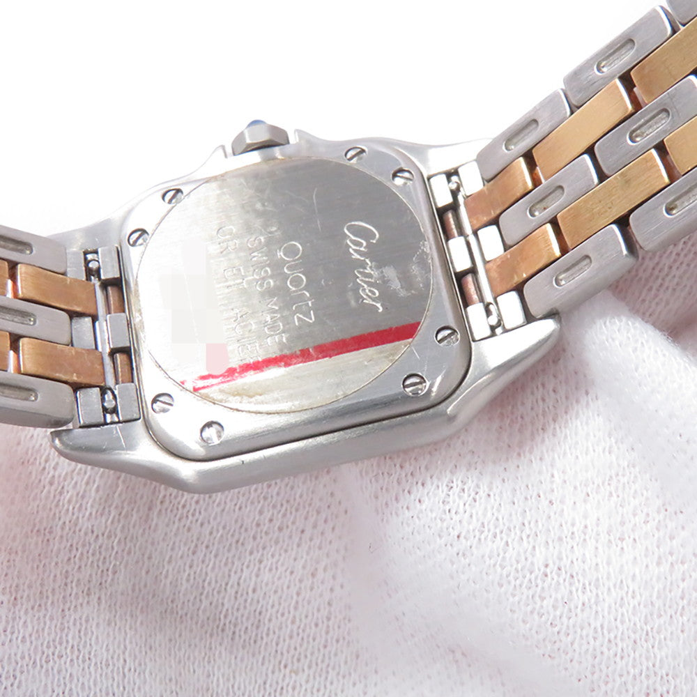 CARTIER PANTHERE SM 2 Row H30mm×W22mm Stainless Steel K18YG Ivory DialW25029B6