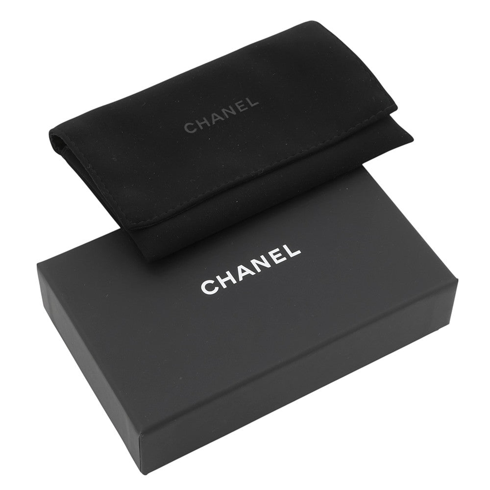 CHANEL Card Case Classic Matelasse CC Logo KhakiAP0213 Lambskin