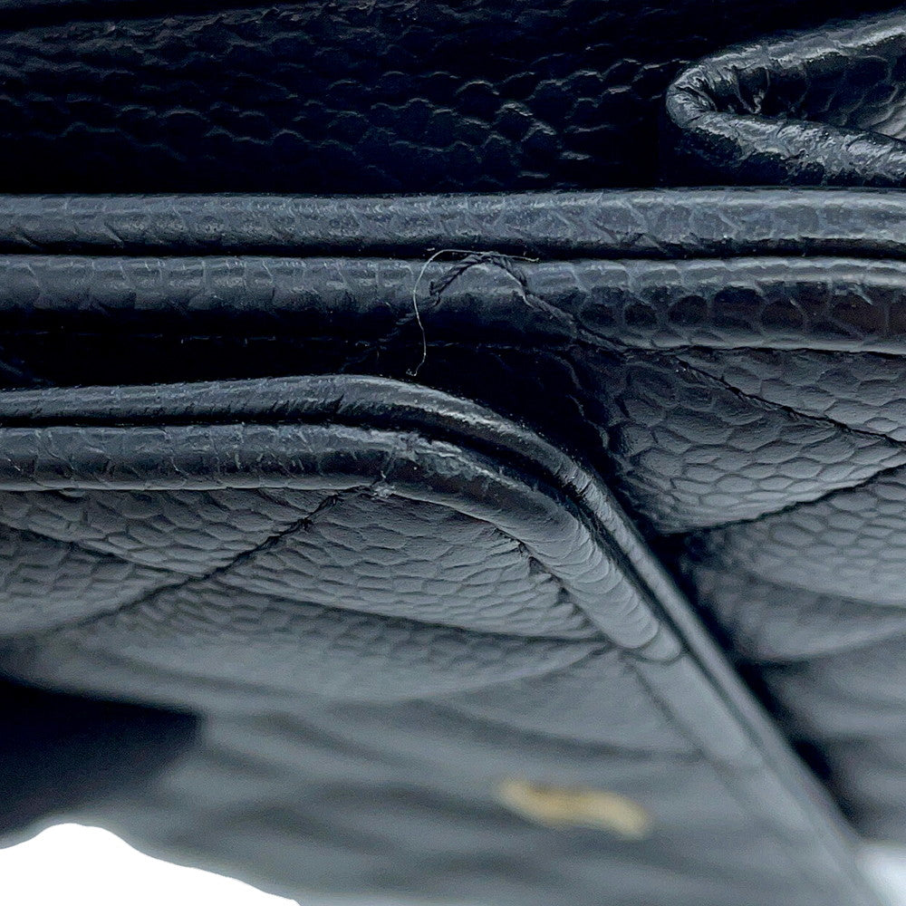 CHANEL Matelasse Classic Chain Wallet BlackAP0250 Caviar Leather