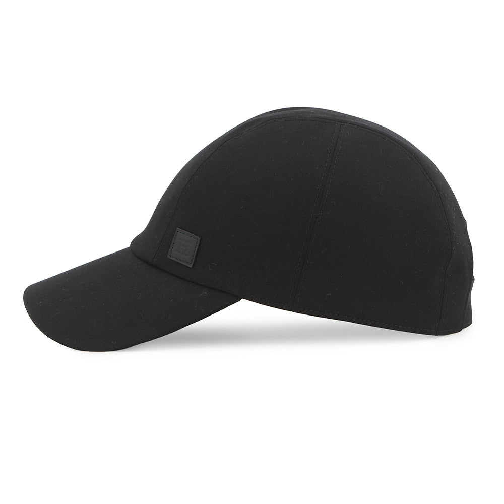 HERMES Cap Miles Size 58 Black Cotton97% Polyurethane3%