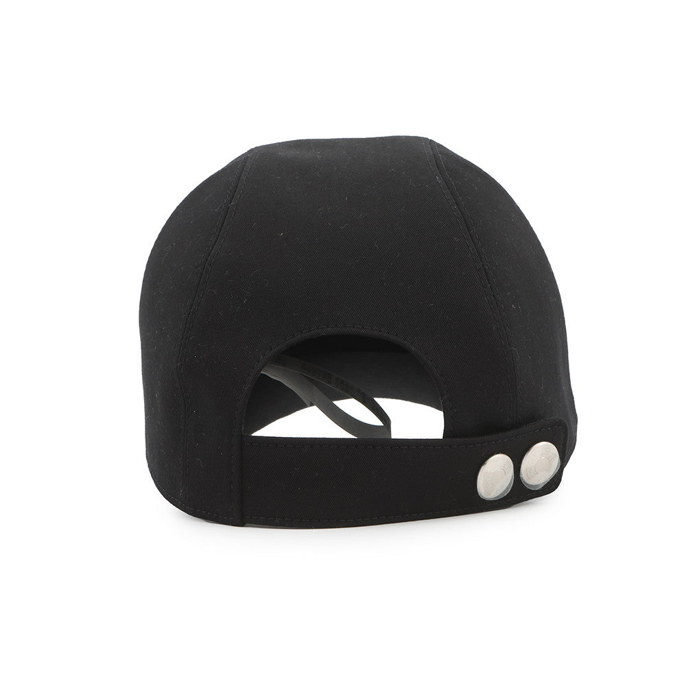 HERMES Cap Miles Size 58 Black Cotton97% Polyurethane3%