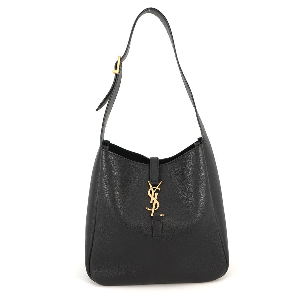 SAINT LAURENT PARIS LE 5 A 7 Shoulder Bag Black713938AAAUQ1000 Calf Leather Size Small