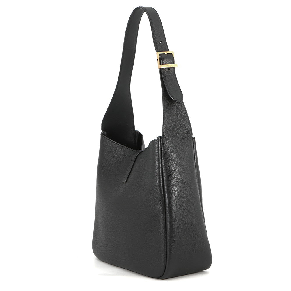 SAINT LAURENT PARIS LE 5 A 7 Shoulder Bag Black713938AAAUQ1000 Calf Leather Size Small