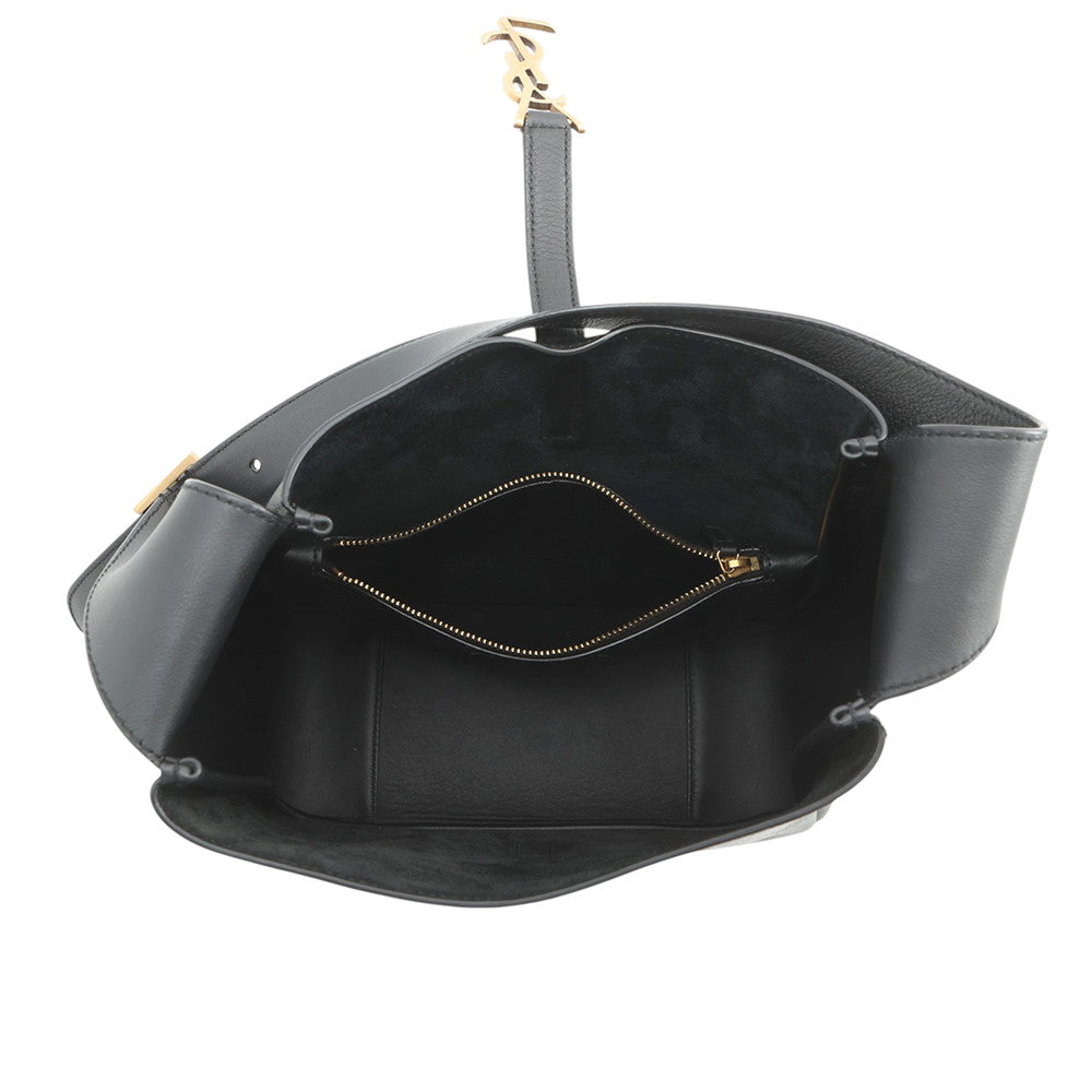 SAINT LAURENT PARIS LE 5 A 7 Shoulder Bag Black713938AAAUQ1000 Calf Leather Size Small