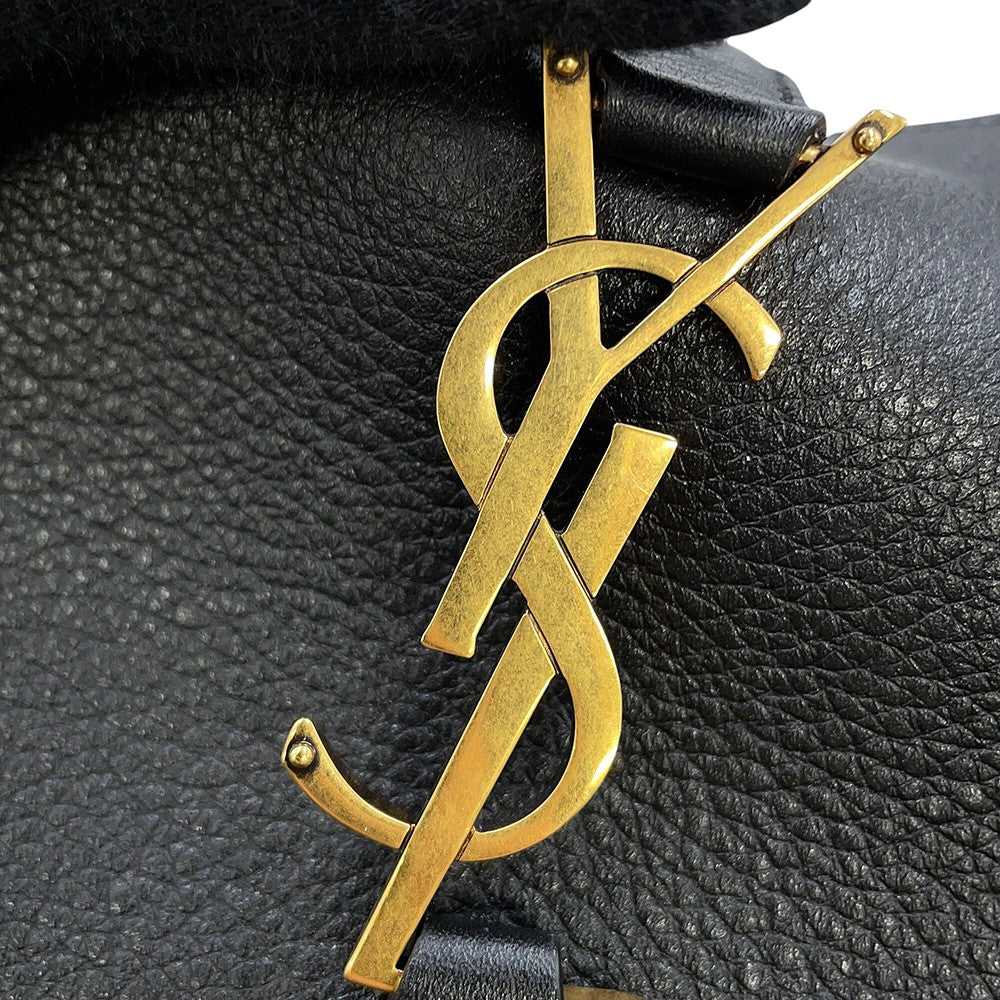SAINT LAURENT PARIS LE 5 A 7 Shoulder Bag Black713938AAAUQ1000 Calf Leather Size Small