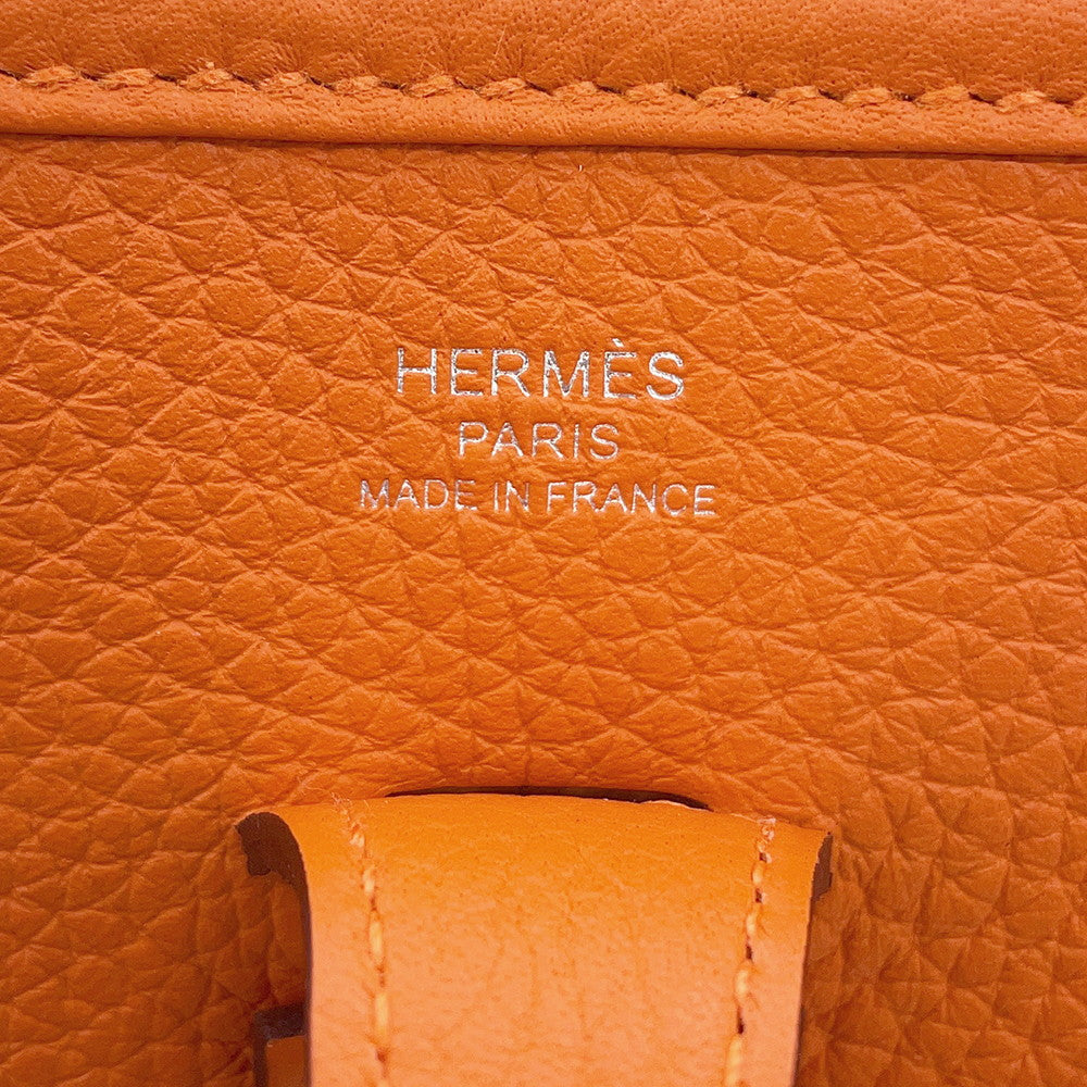 HERMES Evelyne 3 Orange Taurillon Clemence Size 23