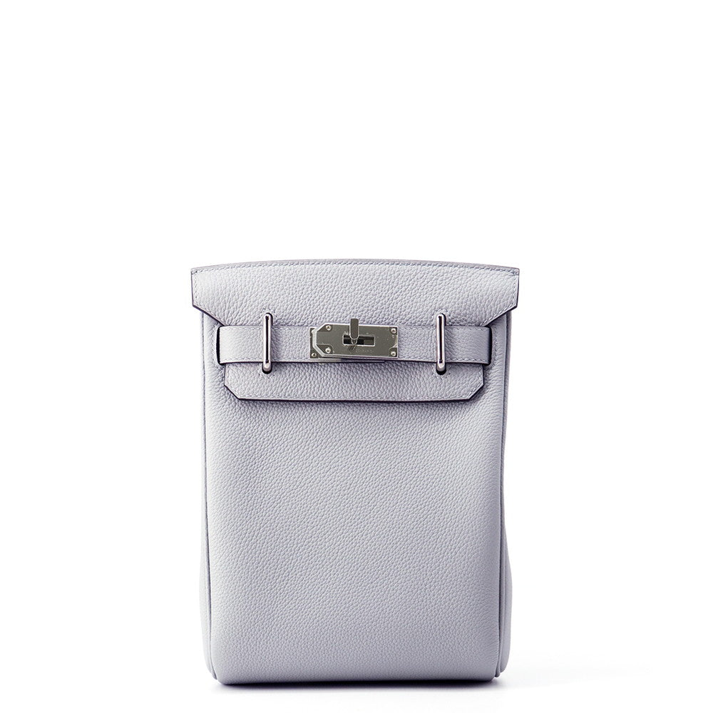 HERMES Akkad Blue Gacier Togo Leather Size PM