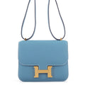 HERMES Constance3 Miroir New Blue Jean Epsom Size Mini