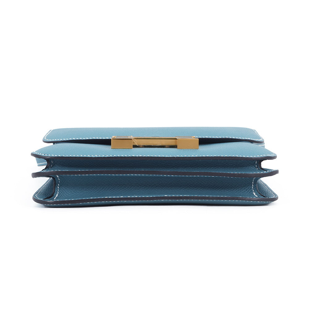 HERMES Constance3 Miroir New Blue Jean Epsom Size Mini