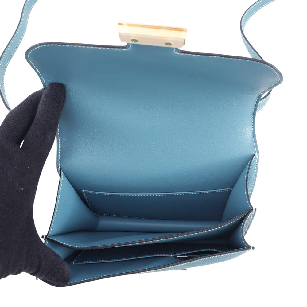 HERMES Constance3 Miroir New Blue Jean Epsom Size Mini