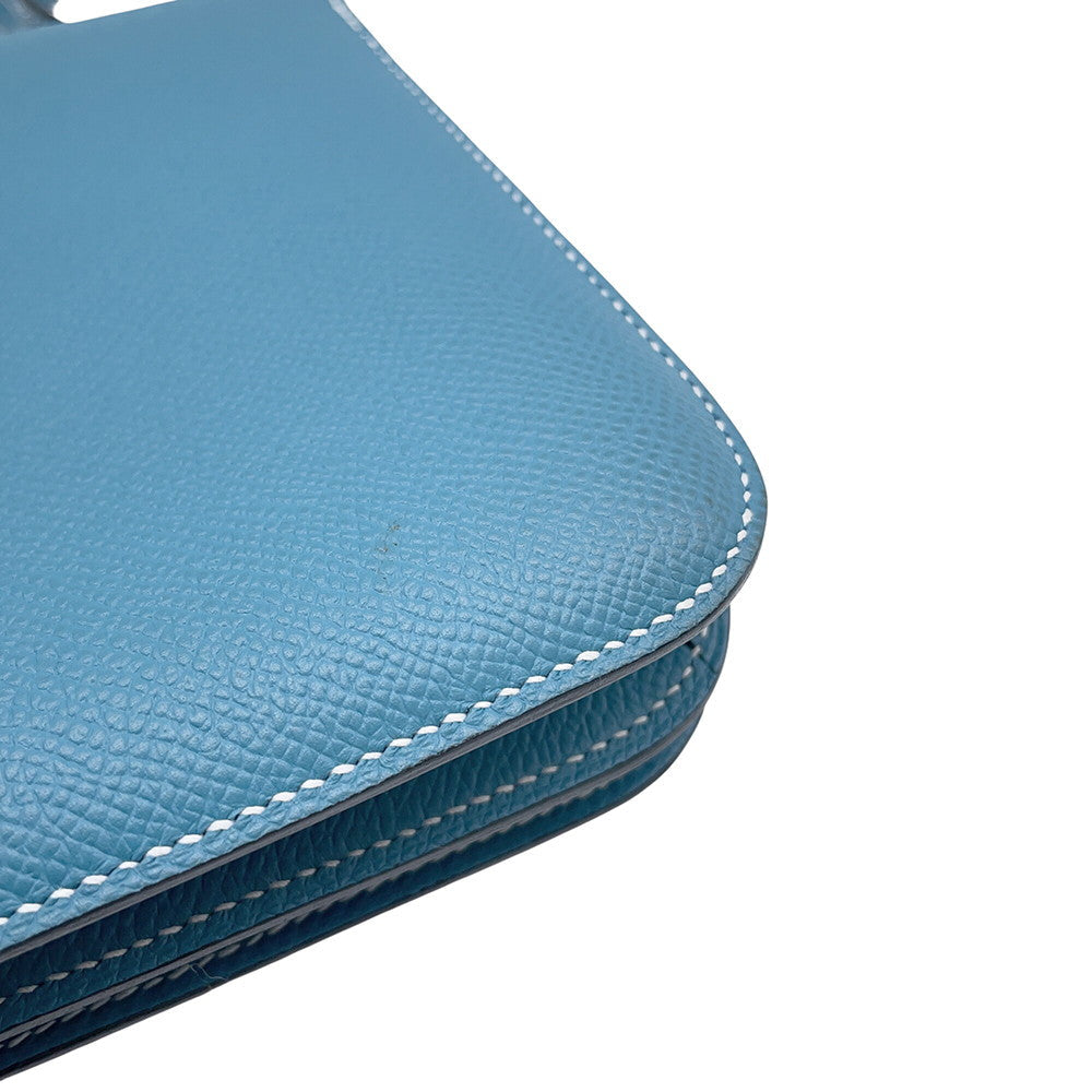 HERMES Constance3 Miroir New Blue Jean Epsom Size Mini