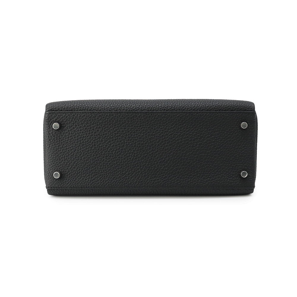 HERMES Kelly Retourne Black Togo Leather Size 28