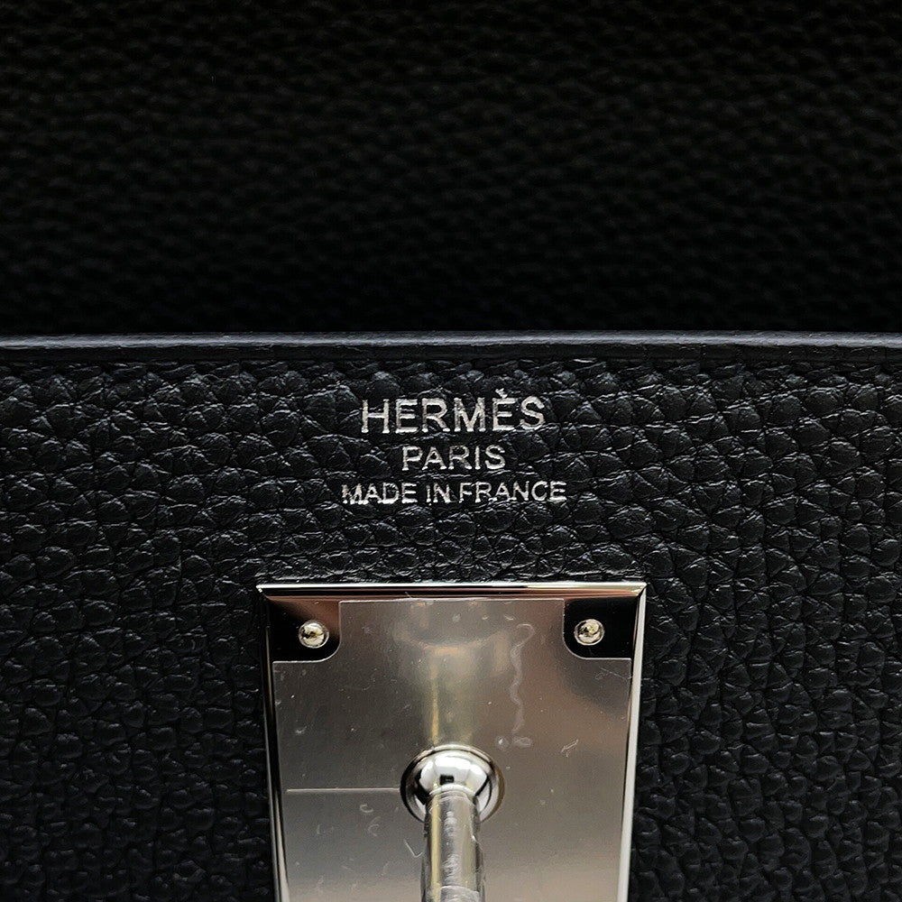 HERMES Kelly Retourne Black Togo Leather Size 28
