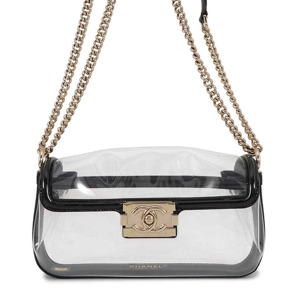 CHANEL Shoulder Transparent/BlackA67557 Plastics Size Mini