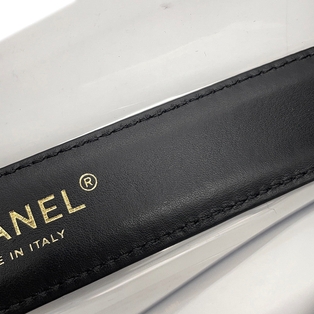 CHANEL Shoulder Transparent/BlackA67557 Plastics Size Mini